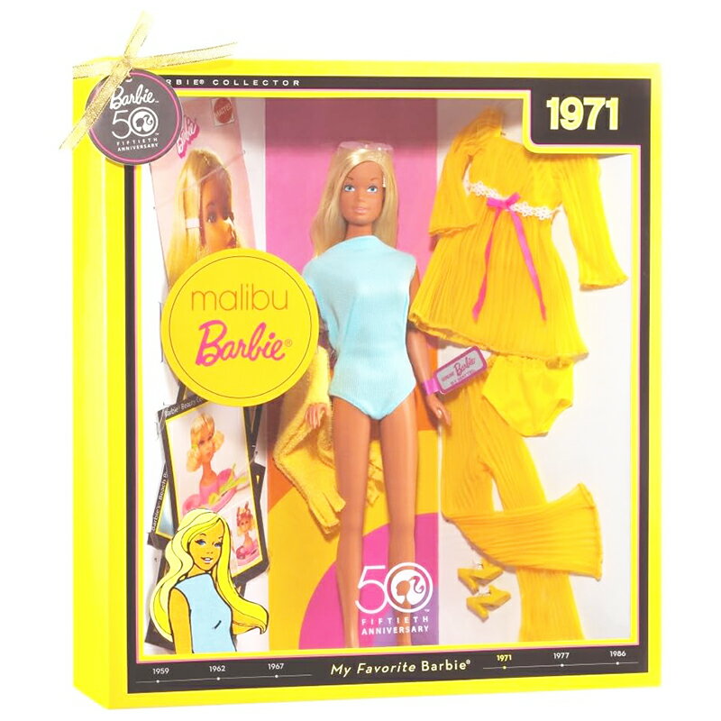 Barbie Colllector 50th Anniversary Malibu 1971 re[W o[r[ }u o[r[l` 50NLO