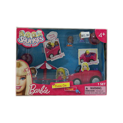 Barbie Squinkies Dream Car Play Set 13 items スクインキー バービー ドリームカー ミニプレイセット