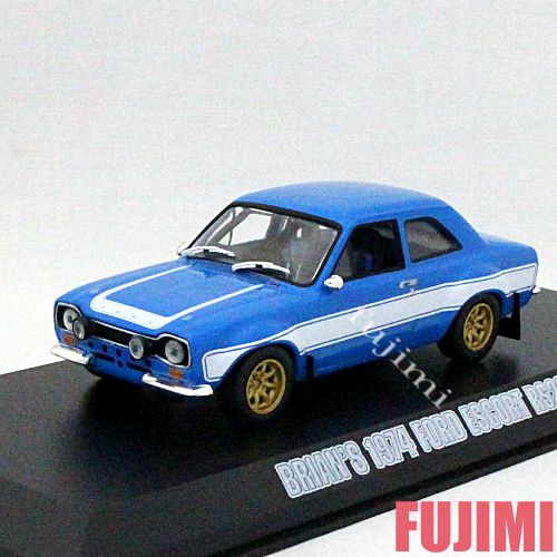 GREENLIGHT FAST＆FURIOUS BRIAN'S 1974 Ford Escort RS2000 MKI 1/43 ブルー ワイルドスピード フォード エスコート ポール・ウォーカー ミニカー