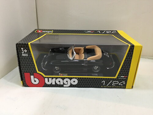 Bburago （ブラーゴ） 1961 Porsche 356B Cabriolet 1/24 ブラック ポルシェ カブリオレ ミニカー
