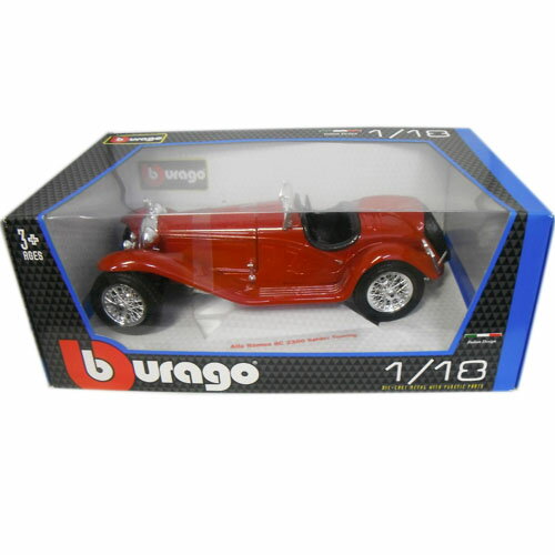 Alfa Romeo 8C 2300 Spider Touring red 1/18 Bburago 7728円【 アルファ ロメオ スパイダー ツーリング イタリア車 ブラゴ クラシック 戦前 ミッレミリア 】【150804】【コンビニ受取対応商品】