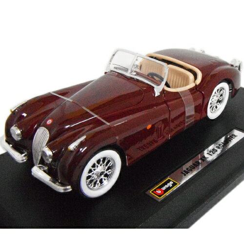 JAGUAR XK 120 Roadster Wine 1/24 Bburago 4167円 【 ジャガー ロードスター ブラーゴ ワイン 赤 ミニカー クラシックカー ダイキャストカー オープンカー 】【151002】【コンビニ受取対応商品】