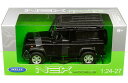 WELLY (ウィリー) Land Rover Defender 1/24 ブラック ランドローバー ディフェンダー ルーフラック ミニカー