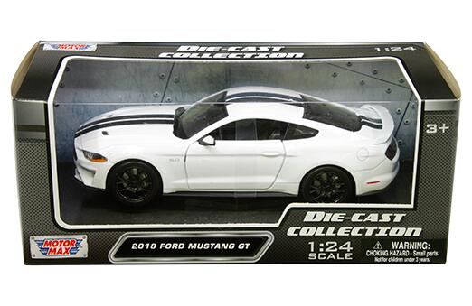 【ワケありB】 MotorMax （モーターマックス） 2018 Ford Mustang GT 1/24 ホワイト フォード マスタング ミニカー