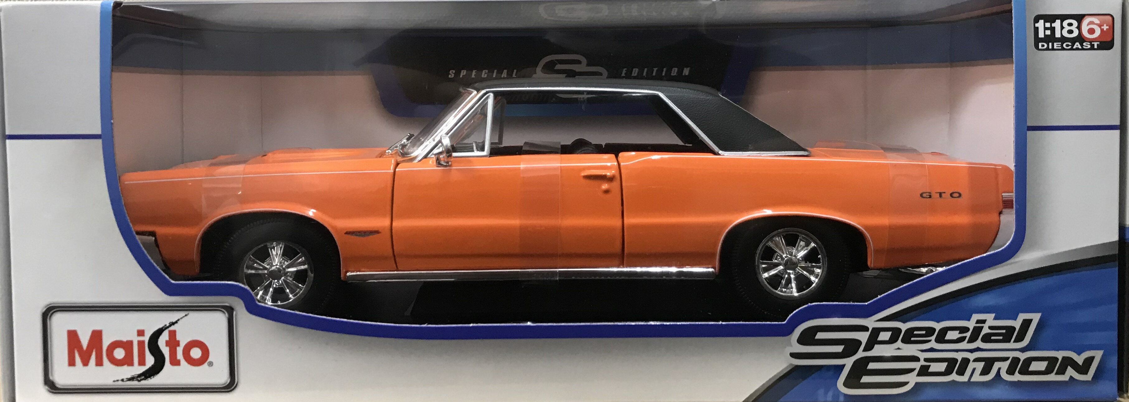 Maisto (マイスト) 1965 Pontiac GTO 1/18 オレンジ ポンティアック ミニカー