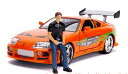 JADA (ジャダ) FAST&FURIOUS 1995 Toyota Supra With Brian Figure 1/18 オレンジ ワイルドスピード ト...