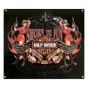HARLEY DAVIDSON ハーレーダビッドソン レトロ 看板 SWORN TO FUN アメリカン雑貨