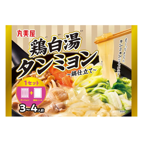 【送料無料（レターパックプラス）】丸美屋 鶏白湯タンミョン～鍋仕立て～ 230g×4セット