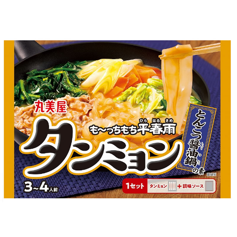 【送料無料（レターパックプラス）】丸美屋 とんこつ醤油タンミョン～鍋仕立て～ 230g×4セット