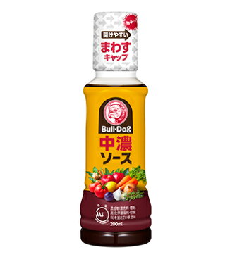 ブルドック 中濃ソース 200ml 1本 170円