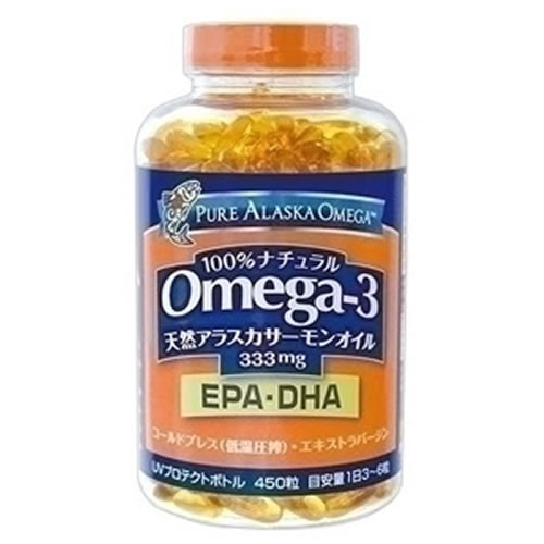 ■品名 鮭由来魚油含有加工食品 ■内容量 244g （1粒の重量544mg、1粒中の内容量333mg×450粒） ■原材料名 鮭油（アメリカ）/ゼラチン、グリセリン、酸化防止剤（ビタミンE）、（一部にさけ、ゼラチン、大豆を含む） ・1日目安量：3〜6粒 （約75～150日分） ・コールドプレス製法によるエキストラバージンオイル ・天然由来のビタミンA, E, D, アスタキサンチンによる美容効果 ・オメガ3脂肪酸による健康増進 輸入者 トライデントシーフード・ジャパン合同会社