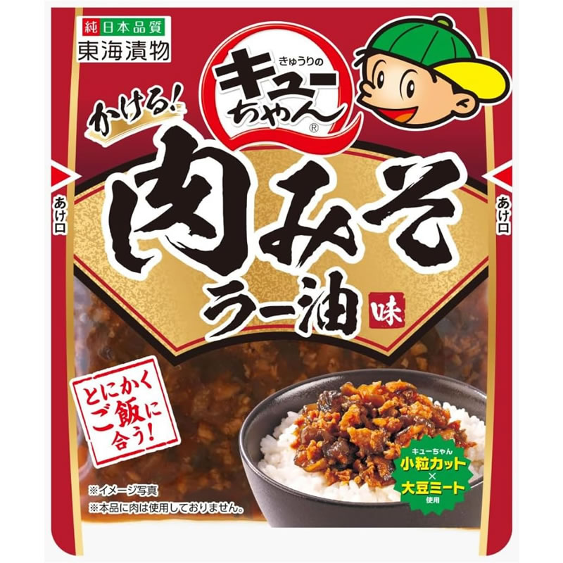乐天商城 - 東海漬物 キューちゃん かける！肉みそラー油味 80g