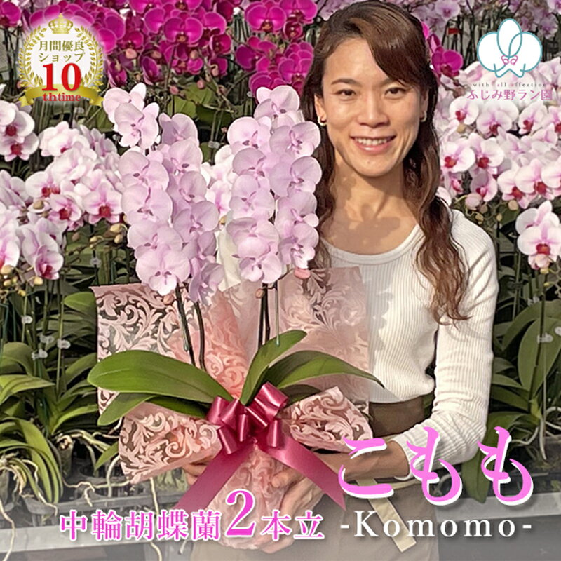 【おすすめ】 胡蝶蘭 蘭 ミディ 中輪 「こもも-Komomo-」 2本立ち 花 ギフト 昇進祝い 内祝い お祝い お誕生日祝い 開店祝い 移転祝い 御礼 就任祝い 新築祝い 内祝 長寿祝い 記念日 発表会 お礼 退職祝い お供え 供花 自宅用 月間優良ショップ