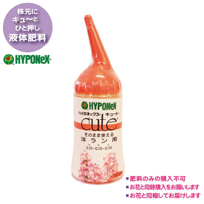 ハイポネックス キュート そのまま使える 洋ラン用 150ml 肥料 液肥 胡蝶蘭 コチョウラン カトレア おすすめ ※お花と同時購入の商品です ※肥料のみのご購入は不可のサムネイル