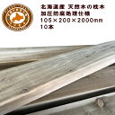 枕木(20cm×10.5cm×200cm)10本セット ACQ 庭 門柱 フェンス 花壇 外構 エクステリア 国産 北海道産 ACQカラマツ枕木(200×105...