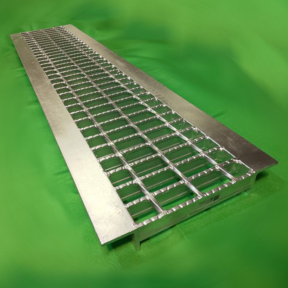 U字溝用グレーチング溝蓋普通目ノンスリップ圧接式溝幅180mmT14(中型トラック程度)