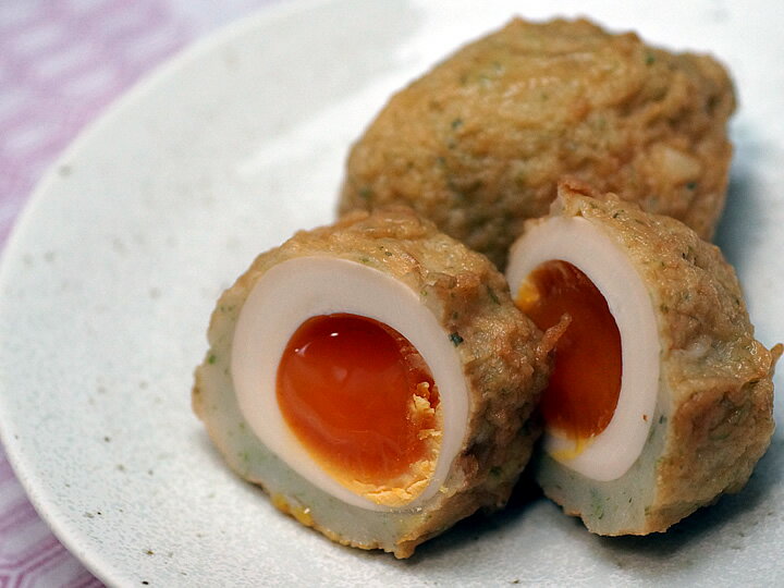 はま一　半熟煮たまご天