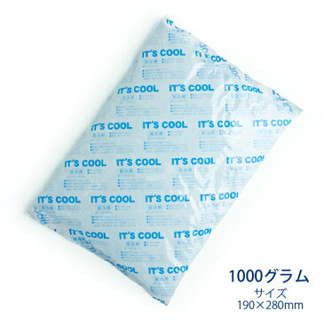 保冷剤 1000グラム It's Cool(イッツクール) I-1000 1ケース(16入) 【業務用】