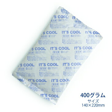 保冷剤 400グラム It's Cool(イッツクール) I-400F 不織布 1ケース(40入) 【業務用】