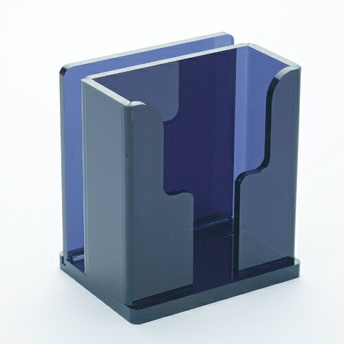 アクリル製 メニューブックスタンド兼用ペーパーナプキンスタンド OST-3W・B スモークブラック 業務用