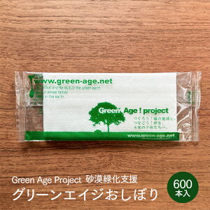 紙おしぼり 平型 グリーンエイジ (エコグリーン) 1ケース 600本 日本製 業務用 送料無料