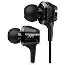【中古】JVC HA-FXT100 TWINシリーズ カナル型イヤホン Hi-SPEEDツインシステムユニット採用 ブラック