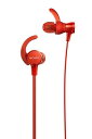 【中古】ソニー イヤホン 重低音モデル MDR-XB510AS : 防水/スポーツ向け リモコン・マイク付き レッド MDR-XB510AS R