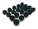 【中古】Earbudz 10ペア ミディアム シリコン 交換用 イヤホン イヤーバッド チップ - ブラック