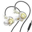 【中古】FEDAI TRN MT1 Pro HiFi インイヤーイヤホン デュアル磁気ダイナミックドライバー スポーツヘッドホン インイヤーモニター ノイズキャ...