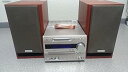 【中古】ONKYO ONKYO FRシリーズ CD/MDチューナーアンプシステム 濃い木目スピーカー色モデル X-N7TX(D)