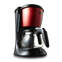 【中古】メリタ(Melitta) フィルターペーパー式 コーヒーメーカー ツイスト ルビーレッド 5杯用 SCG58-5R