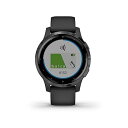 【中古】GARMIN vivoactive 4S Black/Slate 010-02172-17(2)