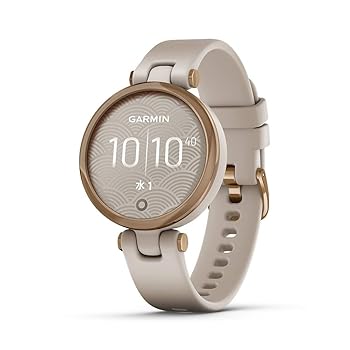 【中古】GARMIN ガーミン Lily Sport Light Sand/Rose Gold 小