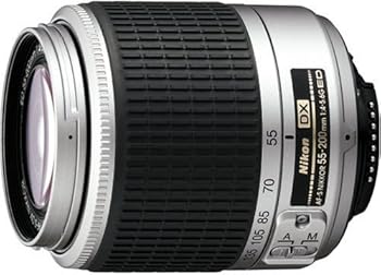 【中古】Nikon AF-S DX ズームニッコール ED 55-200mm F4-5.6G シルバー デジタル一眼レフ用