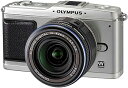 【中古】OLYMPUS ミラーレス一眼 E-P1 レンズキット シルバー E-P1 LKIT-SLV