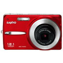 【中古】三洋 デジタルカメラ DSC-X1260-R(レッド)