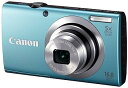【中古】Canon デジタルカメラ PowerShot A2400IS ブルー 1600万画素 光学5倍ズーム PSA2400IS(BL)