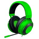 【中古】Razer Kraken Green ゲーミングヘッドセット + THX USBオーディオコントローラー 3.5mm/USB 7.1 立体音響対応 PC...