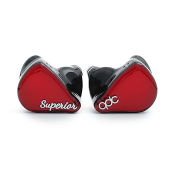 【中古】キューディーシー(qdc) SUPERIOR Vermilion Red [10mmシングルフルレンジダイナミックドライバー搭載イヤホン] 同軸デュアル磁気回路&デュアルキ