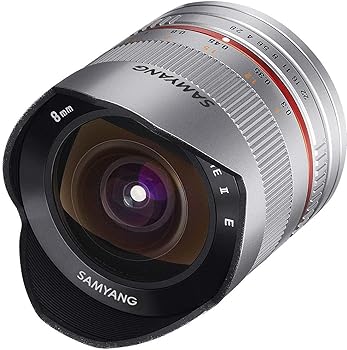 【中古】SAMYANG 8mm/F2.8 FISH-EYE シルバー フジXマウント用