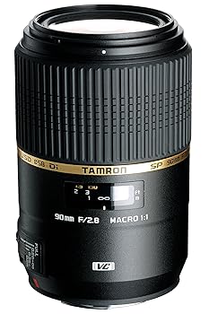 【中古】TAMRON 単焦点マクロレンズ SP 90mm F2.8 Di MACRO 1:1 VC USD キヤノン用 フルサイズ対応 F004E