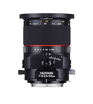 【中古】SAMYANG 単焦点広角ティルトシフトレンズ 24mm F3.5 キヤノン EF用 フルサイズ対応