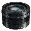 【中古】Panasonic LUMIX G Leica DG SUMMILUXレンズ 15mm F1.7 ASPH プロフェッショナル ミラーレス マイクロフォ...