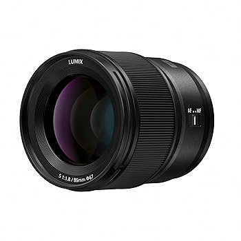【中古】PANASONIC LUMIX Sシリーズ カメラレンズ 85mm F1.8 L マウント交換レンズ ミラーレスフルフレームデジタルカメラ用 S-S85 ブラック