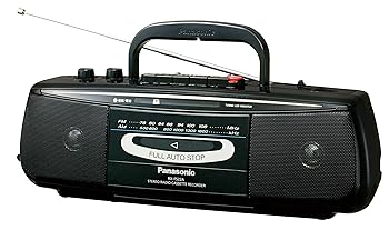 【中古】Panasonic ラジオカセット ブラック RX-FS22A-K