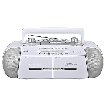 【中古】オーム電機 AudioComm ダブルラジカセ ラジオカセットレコーダー 録音再生 RCS-371Z 07-8388 OHM