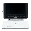 【中古】TOSHIBA ポータロウ 9V型ワイドポータブルDVDプレーヤー ワンセグ録画対応モデル SD-P93DTW シェルホワイト