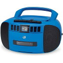 【中古】GPX BCA209BU ポータブル Am/FM ラジカボックス CDとカセットプレーヤー付き ブルー