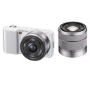 【中古】ソニー デジタル一眼α NEX-3 ダブルレンズキット ホワイト NEX-3D/W