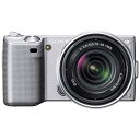 【中古】SONY デジタル一眼α NEX-5 ズームレンズキット シルバー NEX-5K/S